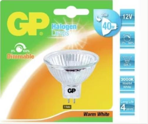 GP-054467-HL GU5.3 Halogeenlamp Reflector 2 stuks voor €3, Led-lamp, Nieuw, E27 (groot), Ophalen of Verzenden