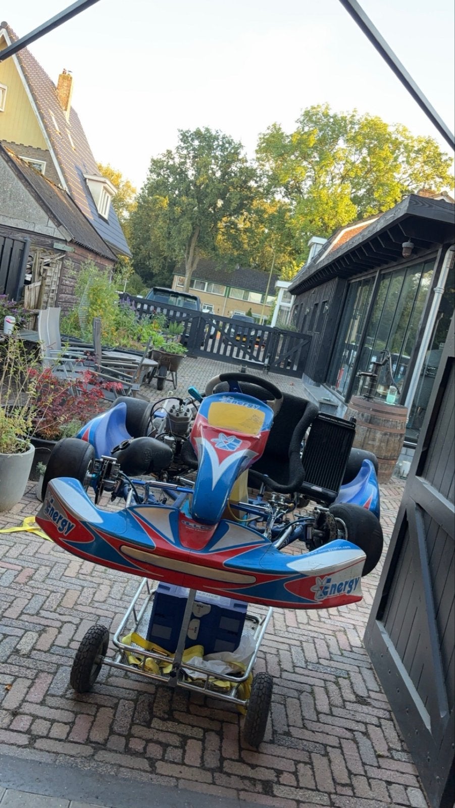 125cc Schakel Kart met Pavesi Motor - Goed Lopend, Sport en Fitness, Ophalen of Verzenden, Gebruikt, Kart