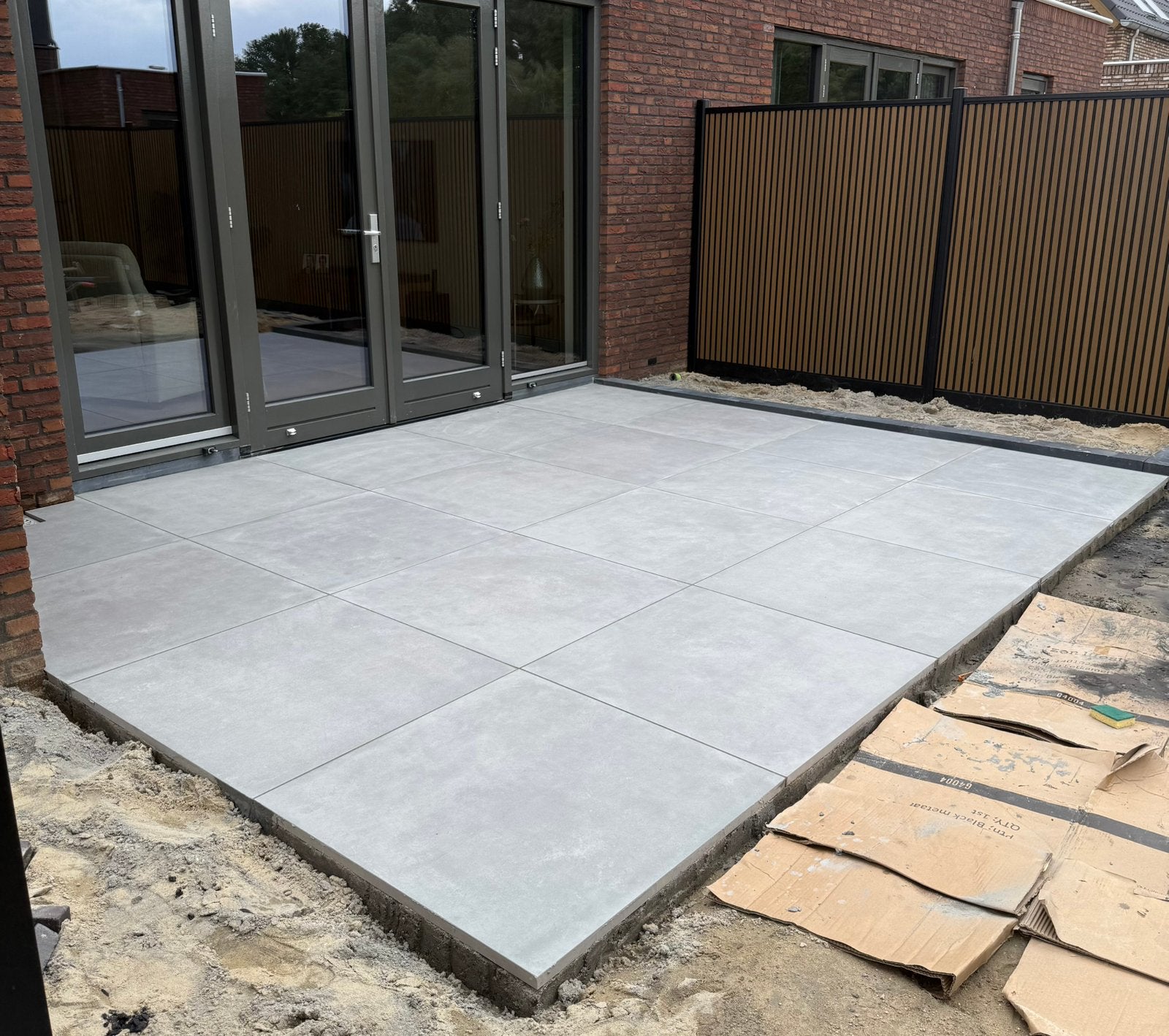 Keramische tegels TVK3 90x90x3cm concrete cool grey, Tuin en Terras, Ophalen, Keramiek, Nieuw, 5 tot 10 m²