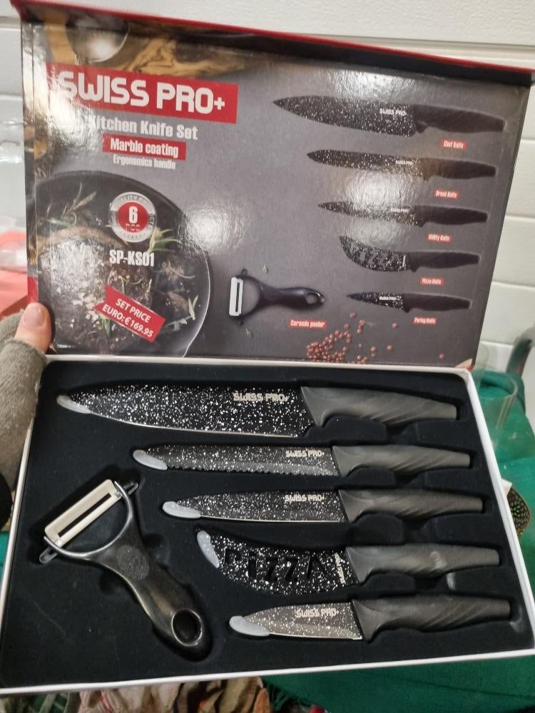 messenset swiss pro 6 delig nieuw, Ophalen of Verzenden, 'T Olde Gre-j, Info@toldegrej.nl, Endepoelstraat 20f Didam