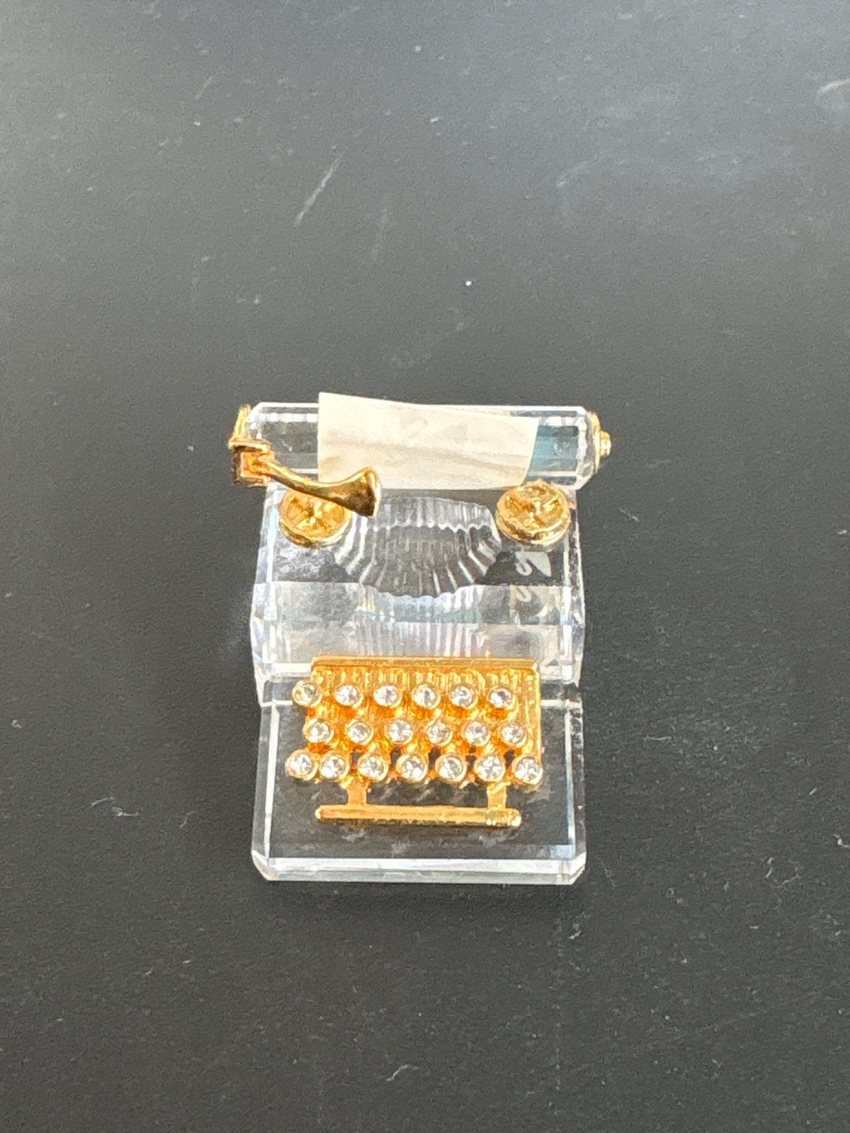 Swarovski Crystal Memories Typewriter 18k gold plated, Verzamelen, Ophalen of Verzenden, Zo goed als nieuw