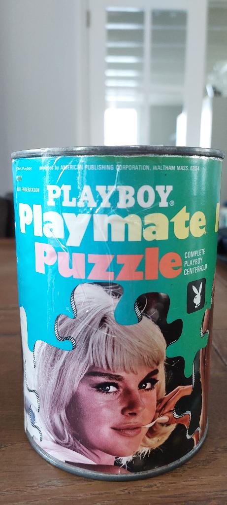 Vintage 1960 Playboy Playmate Puzzel Retro jaren '60, Ophalen of Verzenden, Minder dan 500 stukjes, Gebruikt, Legpuzzel