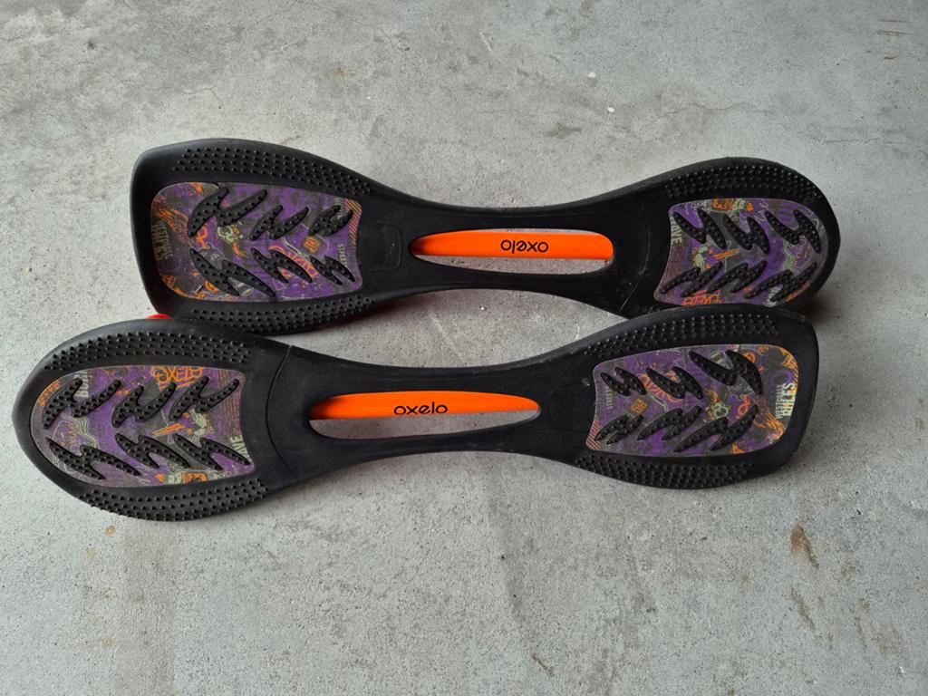 Oxelo Waveboard WB 120 Zwart/Oranje - Set van 2, Ophalen, Gebruikt, Waveboard