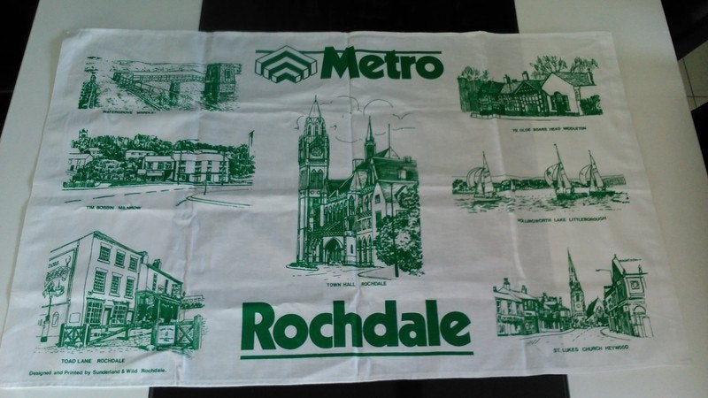 Kleedje Rochdale en omgeving, Ophalen of Verzenden, Rechthoekig, 50 tot 100 cm, 50 tot 100 cm