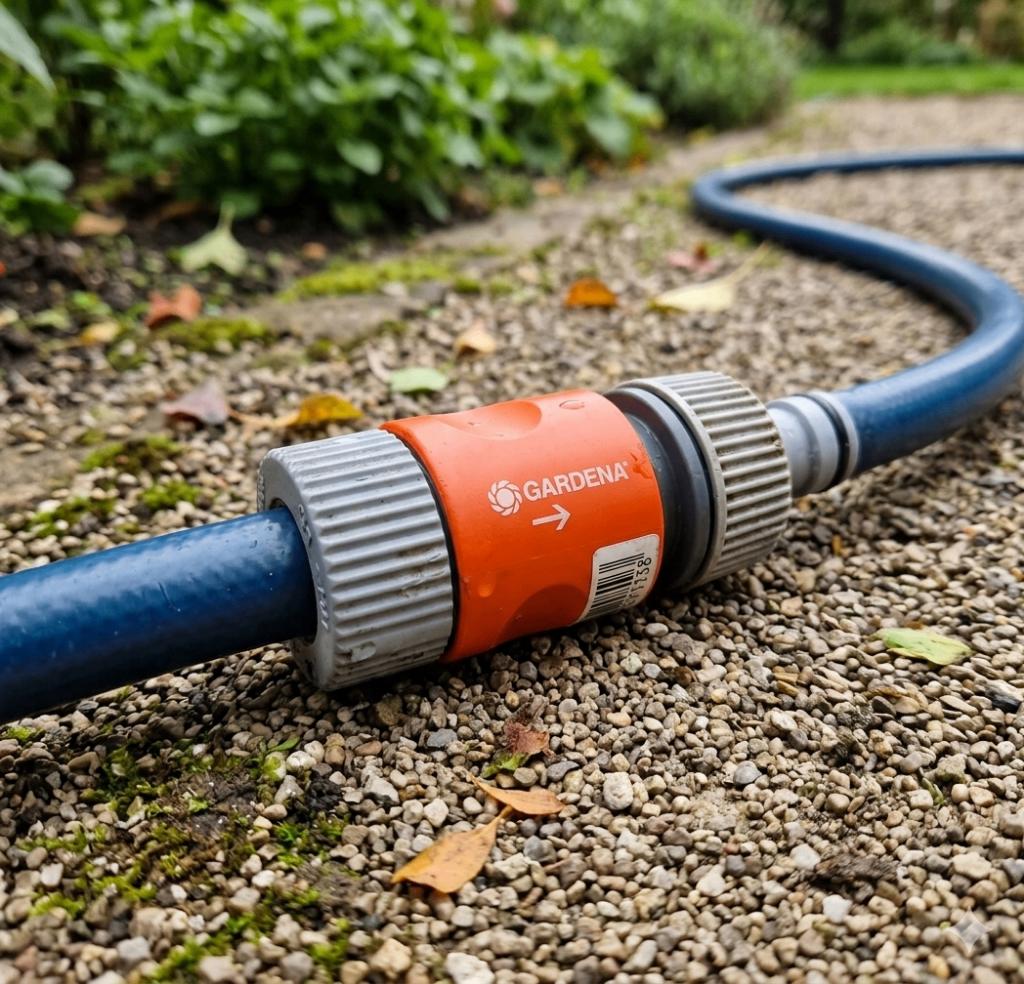 gardena slangkoppeling- 13-15 mm stop, Ophalen of Verzenden, Gebruikt, Tuinslangkoppeling