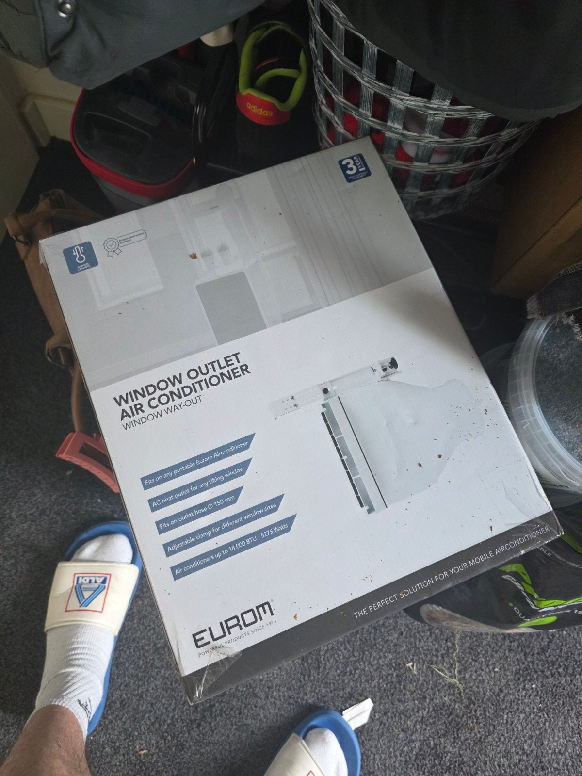 Eurom Window Outlet Air Conditioner Window Way-Out, Ophalen of Verzenden, Nieuw, Mobiele airco
