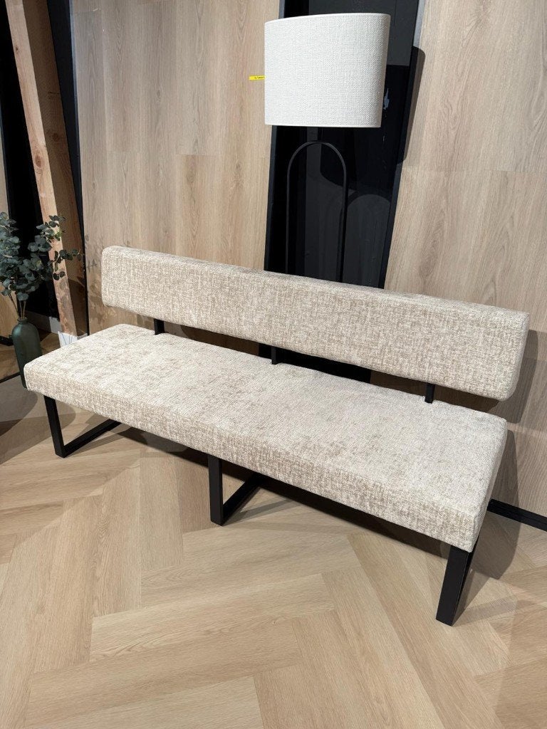 Eetbank – Moderne Gestoffeerde Eetkamerbank met Rugleuning, Ophalen, Info@trendvortex.com, Overige kleuren, 4131 NH