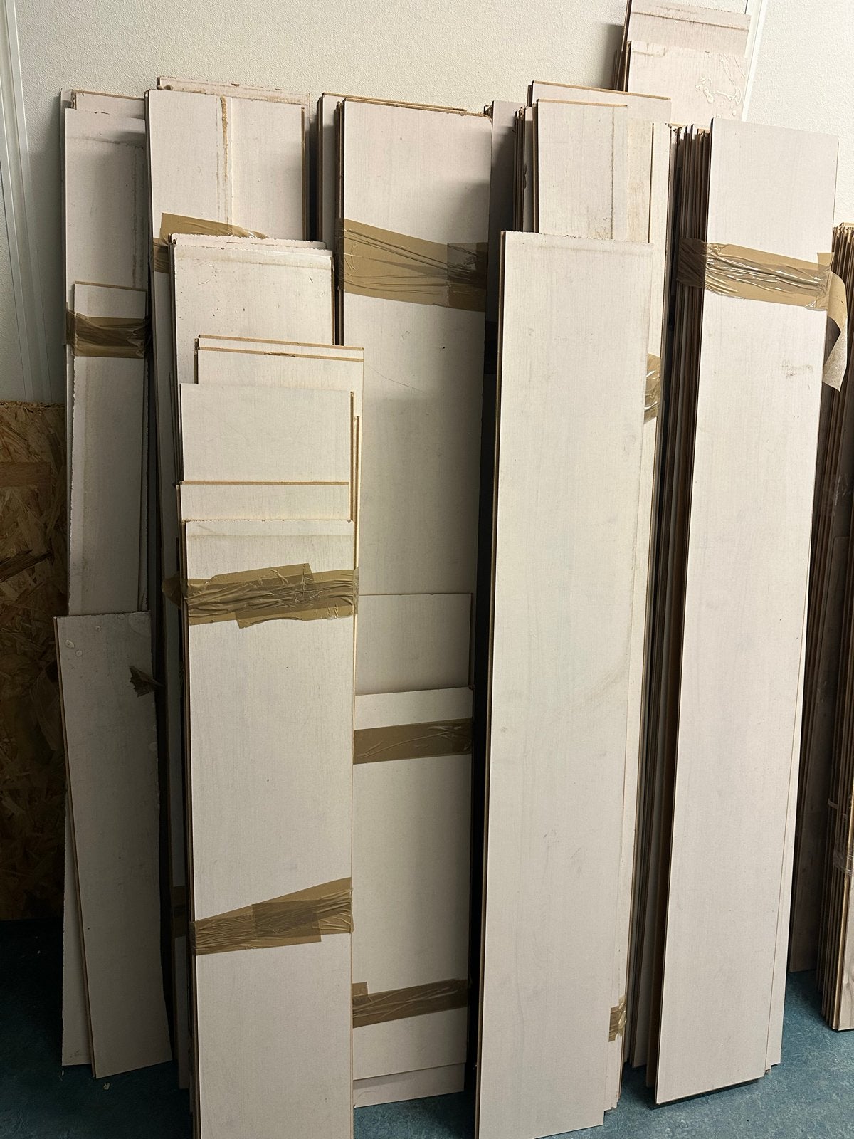 Diverse houten planken en panelen, Ophalen, Gebruikt, Minder dan 25 mm, Plank