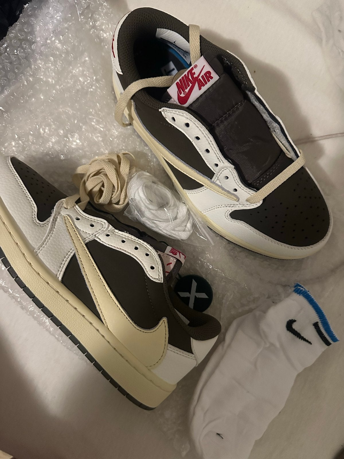 Nike Air Jordan 1 Low Travis Scott Reverse Mocha, Ophalen of Verzenden, Zo goed als nieuw, Bruin, Sneakers of Gympen