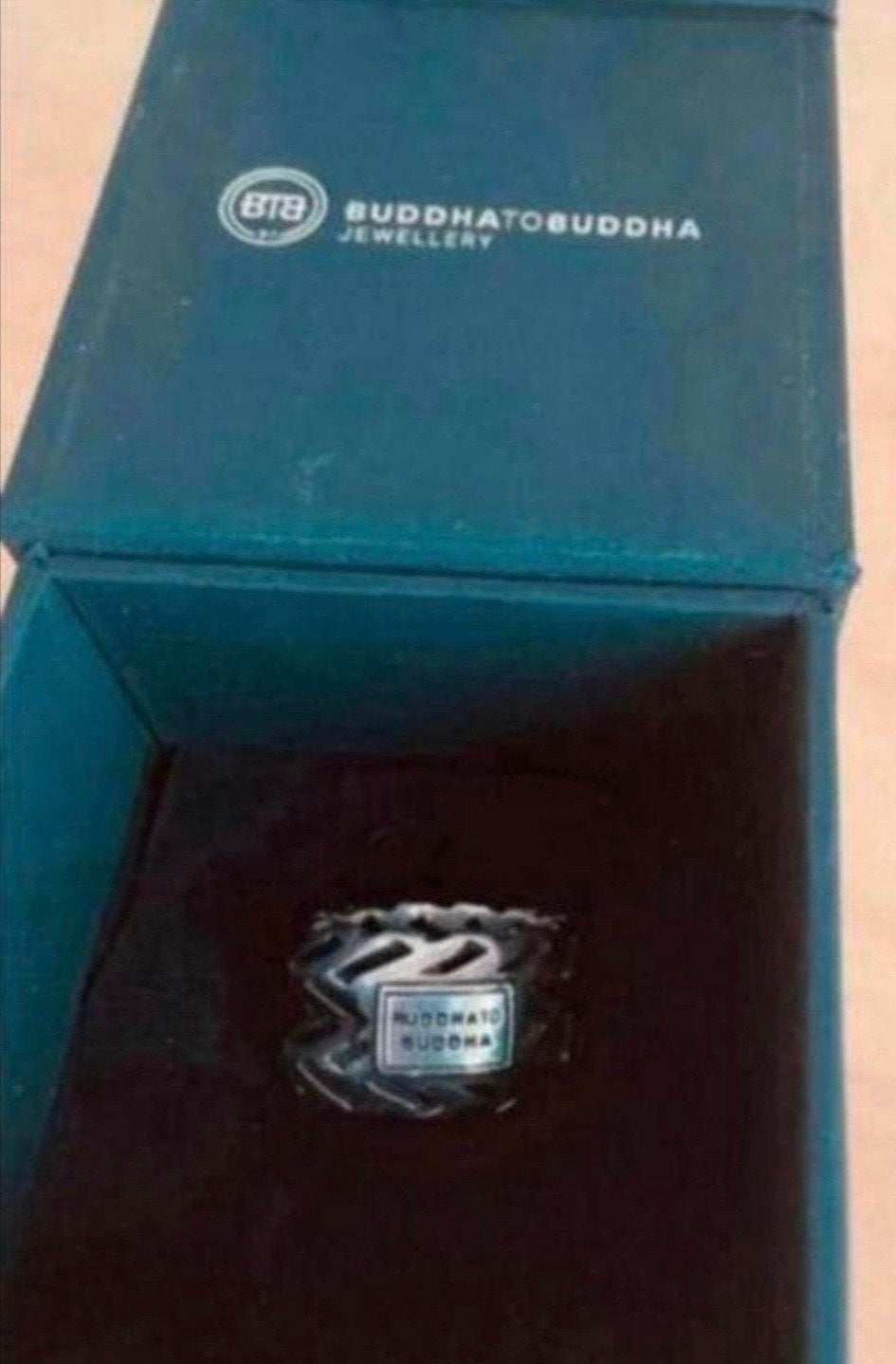 Buddha to Buddha ring 925 zilver maat 19, 19 tot 20, Ophalen of Verzenden, Zo goed als nieuw, Dame of Heer