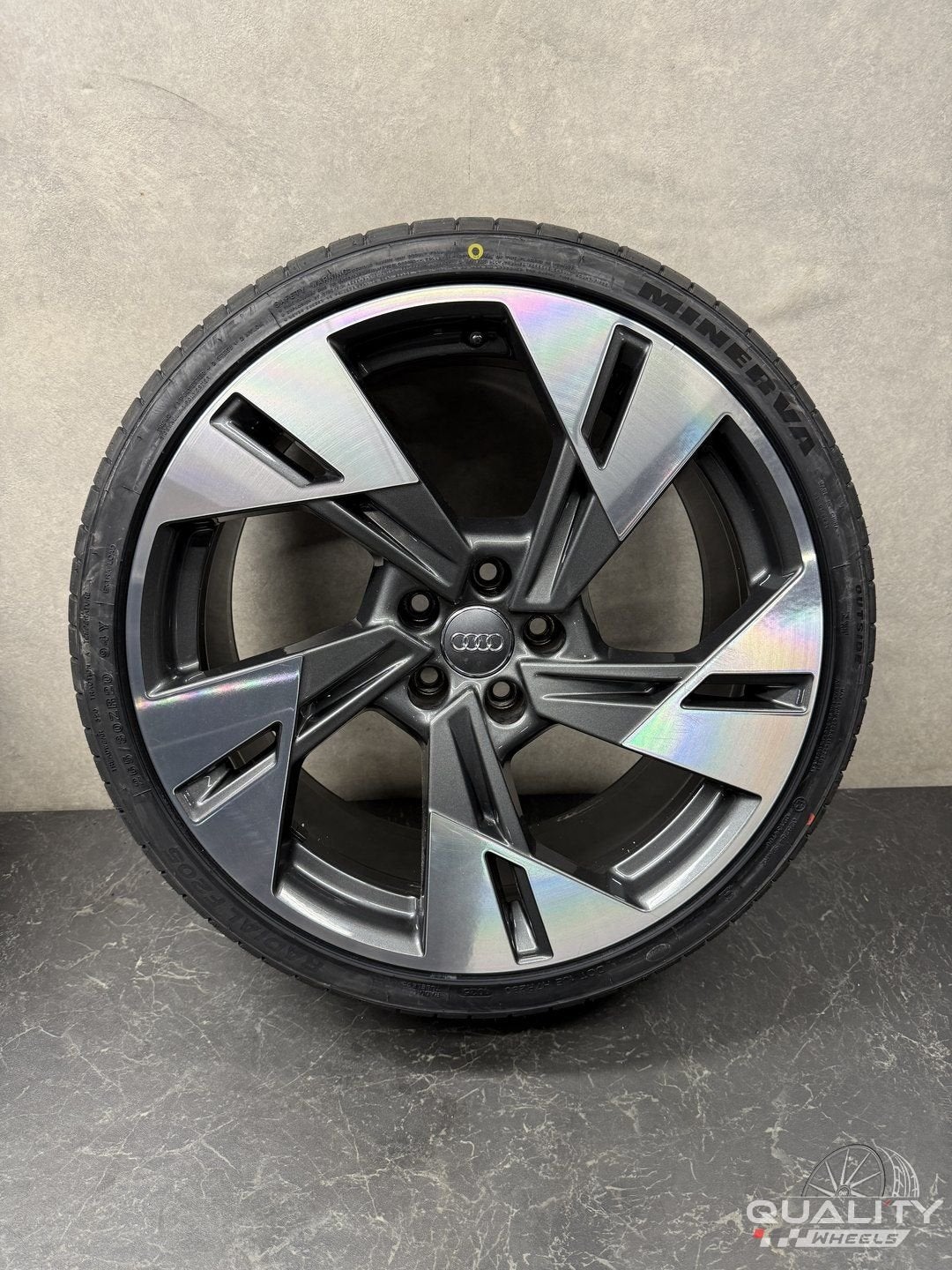 20” Org Audi A5 S5 2007-2026, RS4 B8 Velgen + Banden 265/30/, Gebruikt, -, 265 mm, -