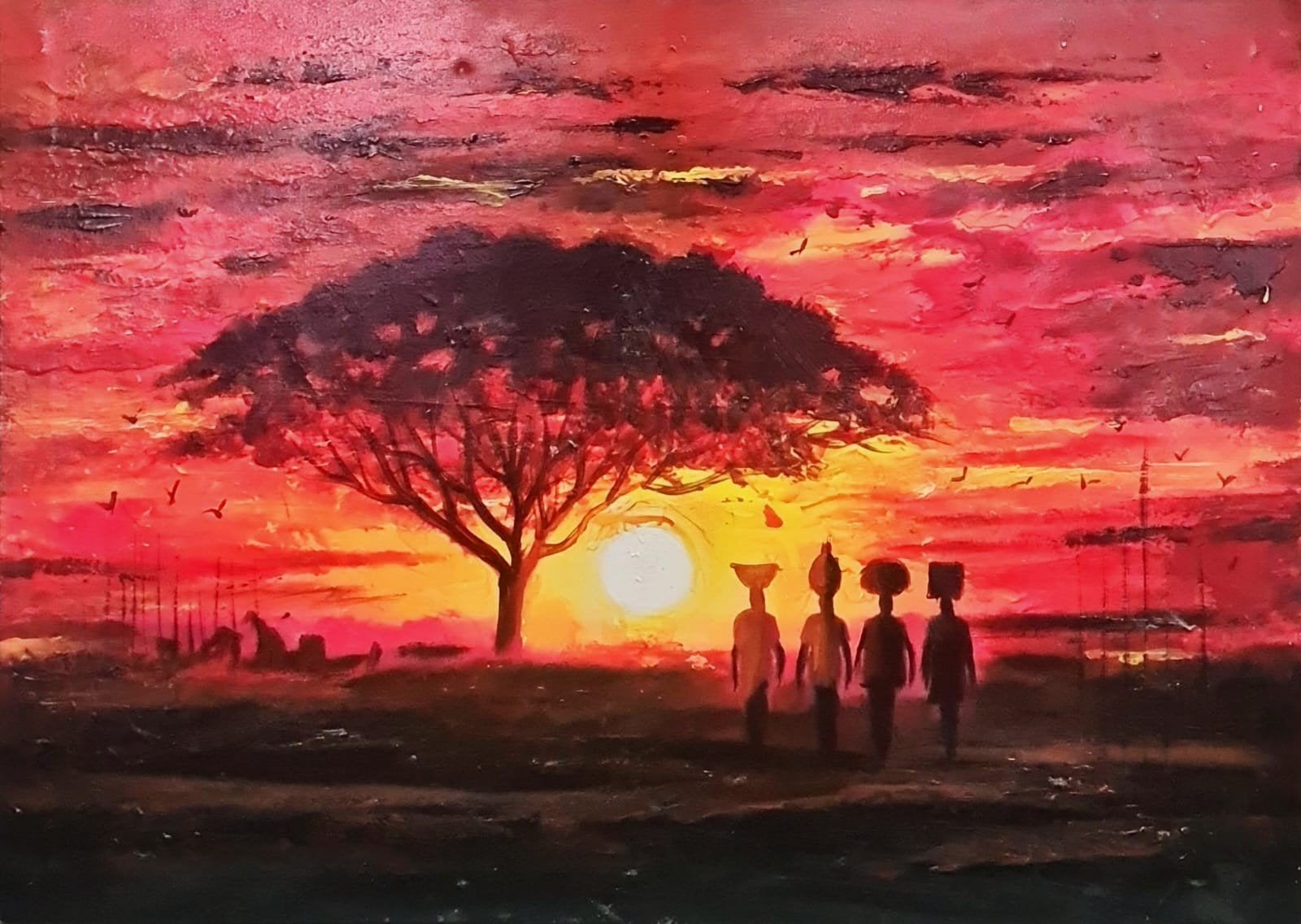 African sunset (Ibrahim Sesay Jr.), Ophalen