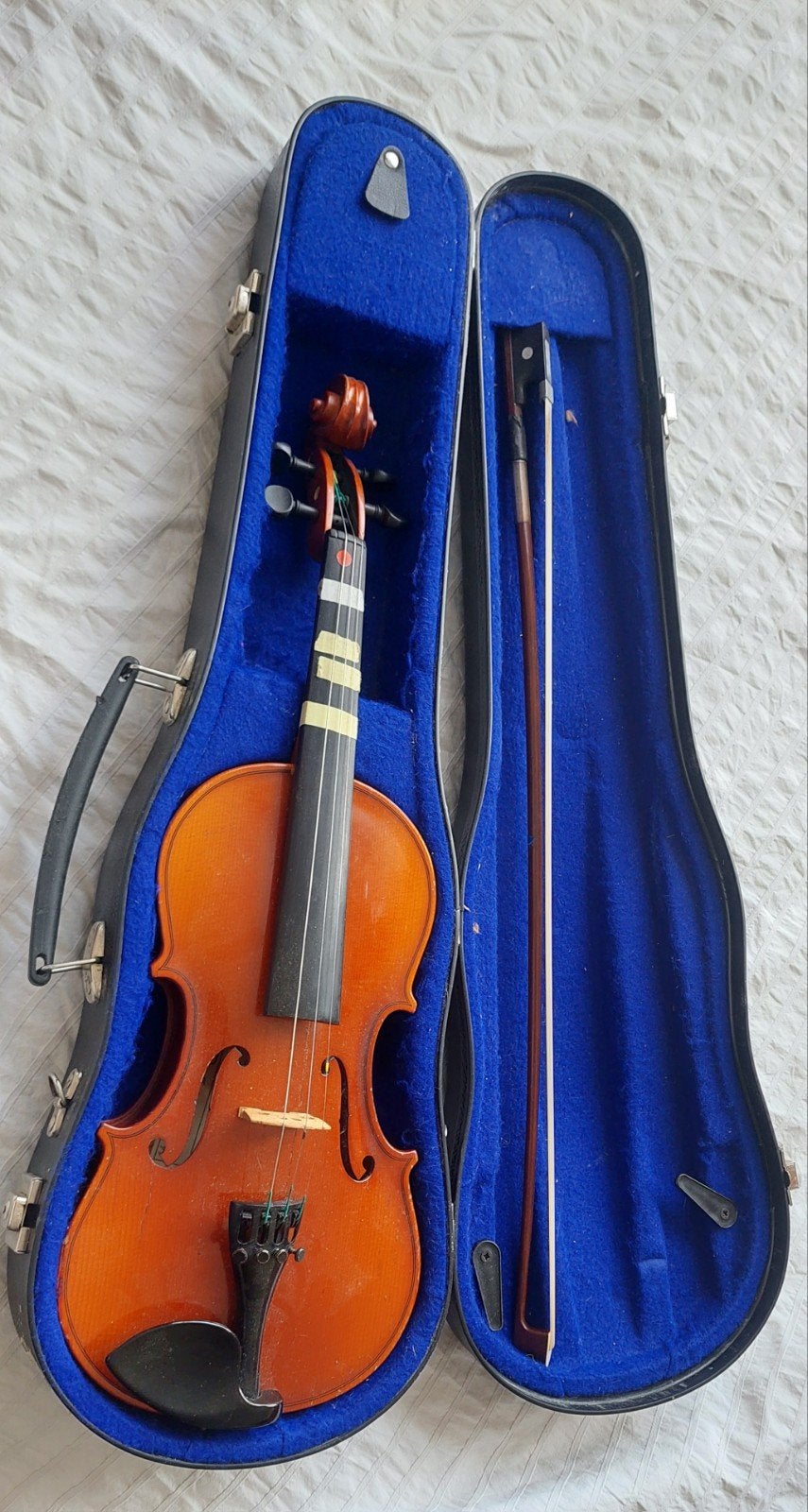 Oude 3/4 Viool met koffer, Gebruikt, 3/4-viool, Viool, Ophalen of Verzenden
