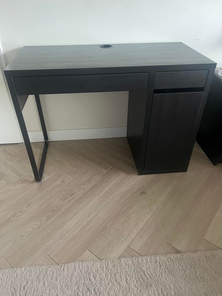 Bureau (Ikea) zwartbruin, Ophalen, Overige typen, 105 cm, Hout