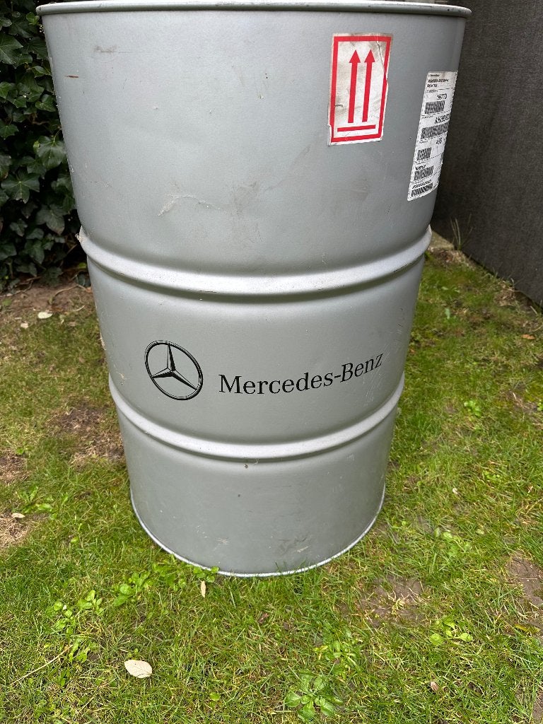 Olievat 200 ltr, Ophalen, Gebruikt, Vuurton