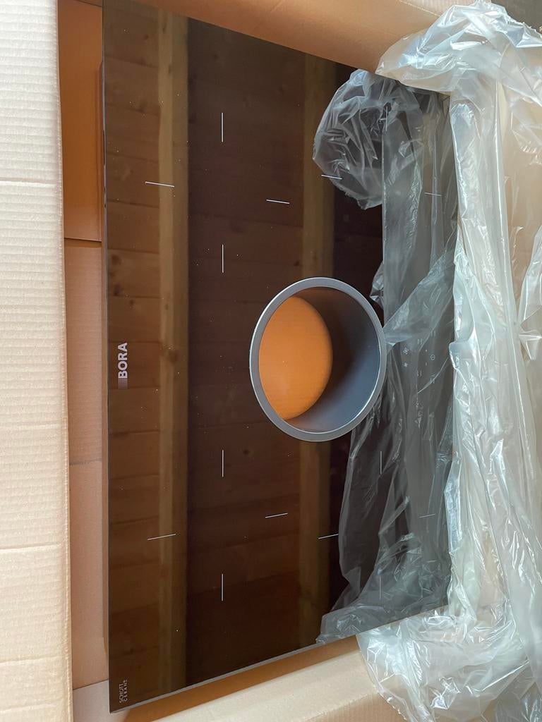 Nieuwe Bora glasplaat voor inductie met kleine beschadiging, Witgoed en Apparatuur, Kookplaten, Ophalen, Nieuw, 4 kookzones, Inbouw