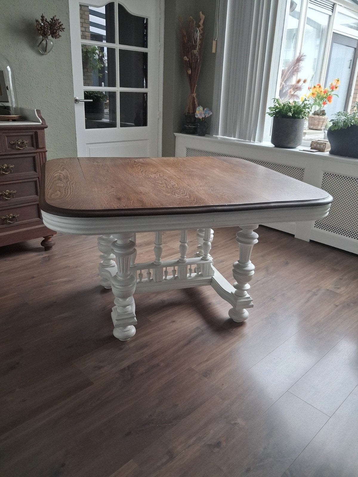 Henri Deux Antiek/brocante eettafel, uitschuifbaar, Antiek en Kunst, Ophalen