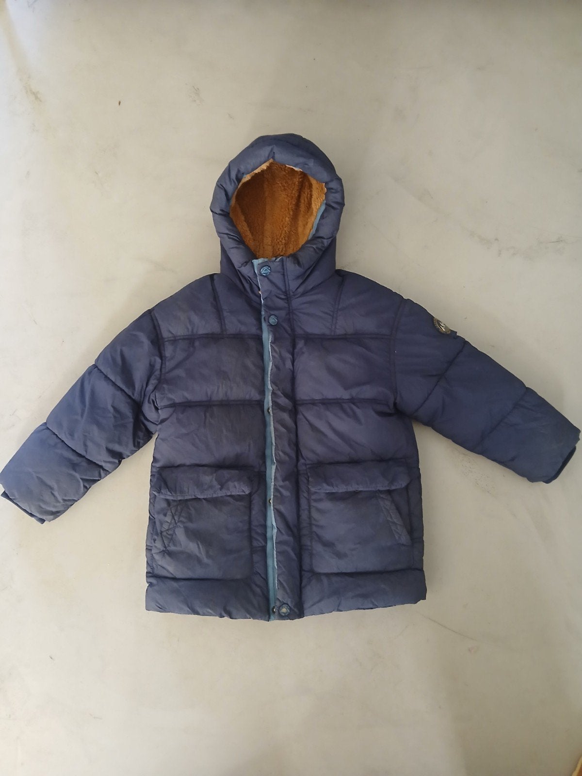 Winterjas Next donkerblauw, maat 116 (5-6 jaar), Ophalen of Verzenden, Gebruikt, Next, Jongen of Meisje