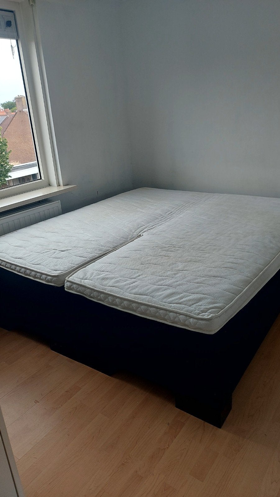 Swiss Sense Boxspringbed 160x200 met matrassen, Ophalen, Zwart, Tweepersoons, Zo goed als nieuw