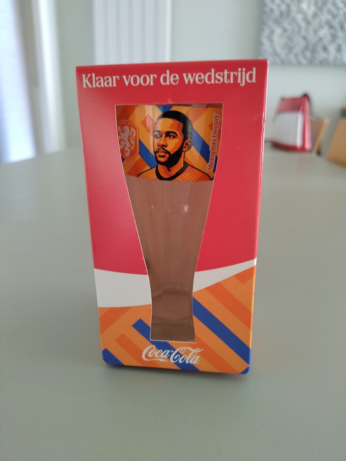 Drinkglas Memphis Depay Coca Cola, Ophalen, Nieuw, Frisdrankglas