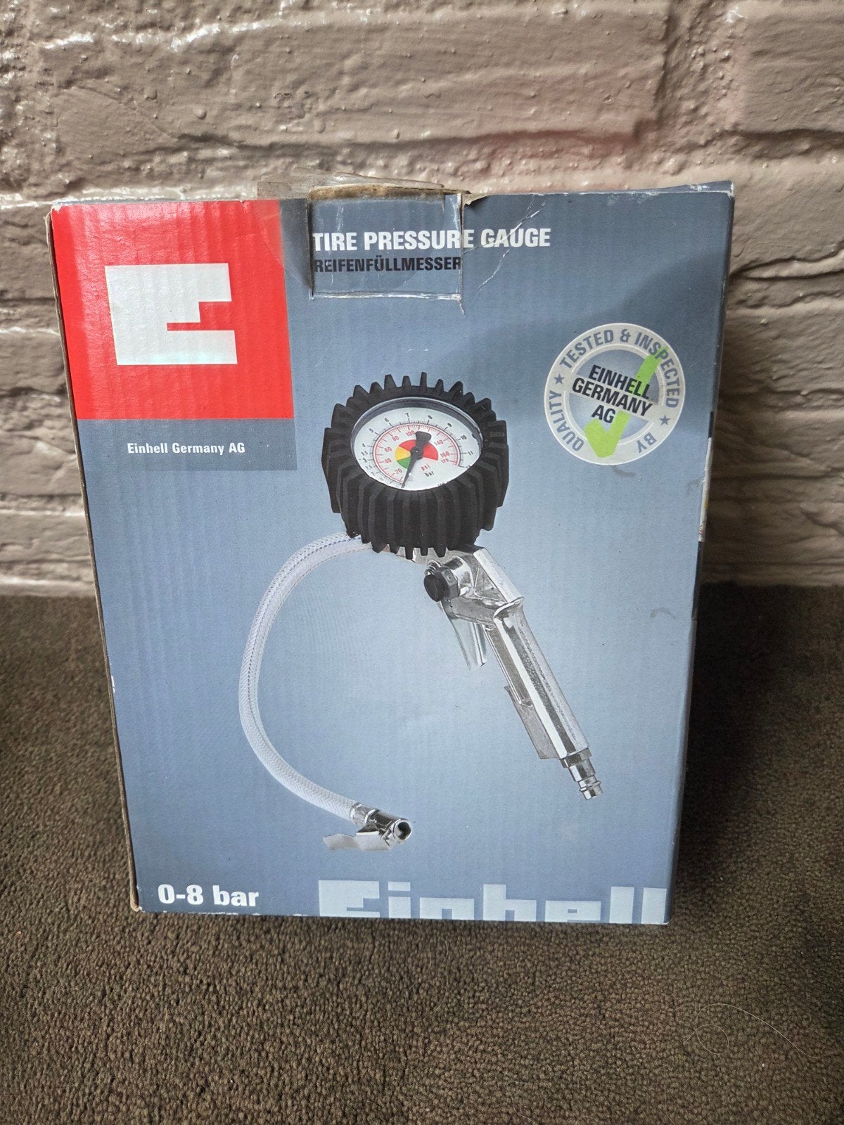 Einhell Bandenspanningsmeter 0-8 bar, Ophalen of Verzenden