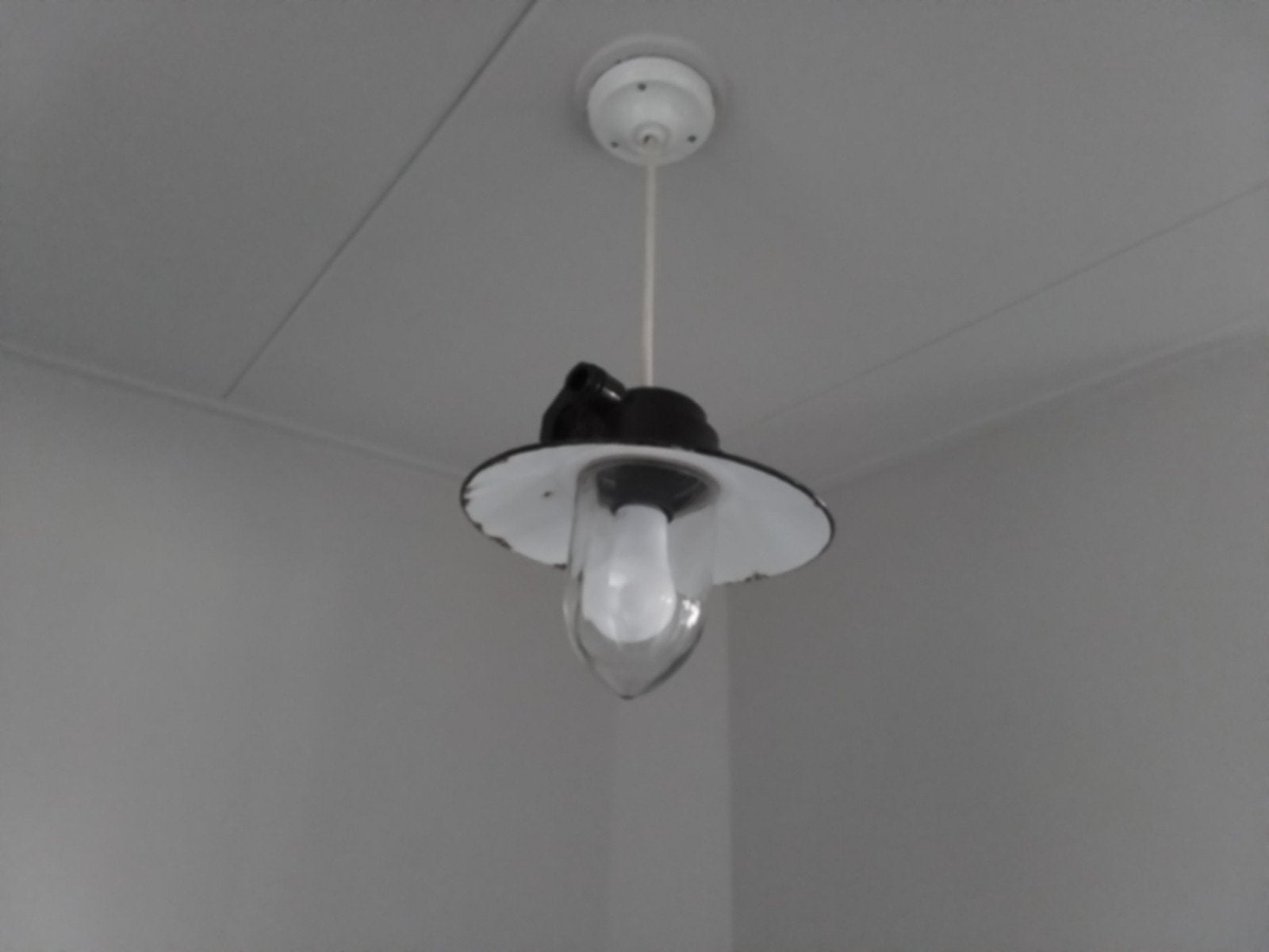 Set emaille stal lampen, Ophalen of Verzenden