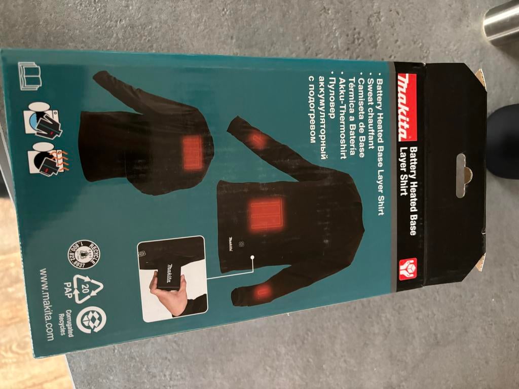 Makita Accu Verwarmd Onderhemd - Nieuw in doos, Kleding | Heren, Overige Herenkleding, Nieuw, Ophalen of Verzenden