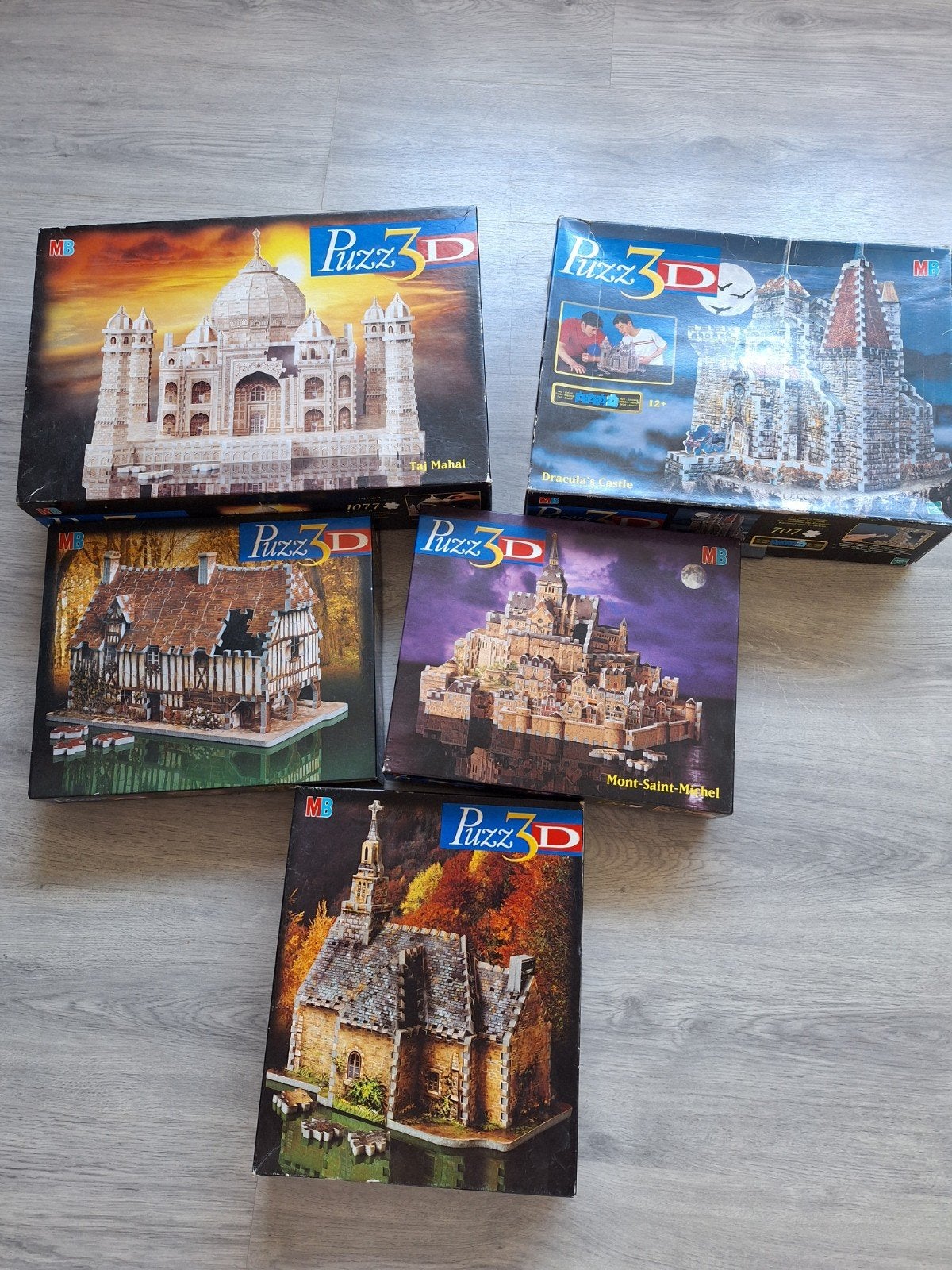 5x Puzz 3D Puzzels:, Kinderen en Baby's, Speelgoed | Kinderpuzzels, Gebruikt, 6 jaar of ouder, Meer dan 50 stukjes, Ophalen of Verzenden