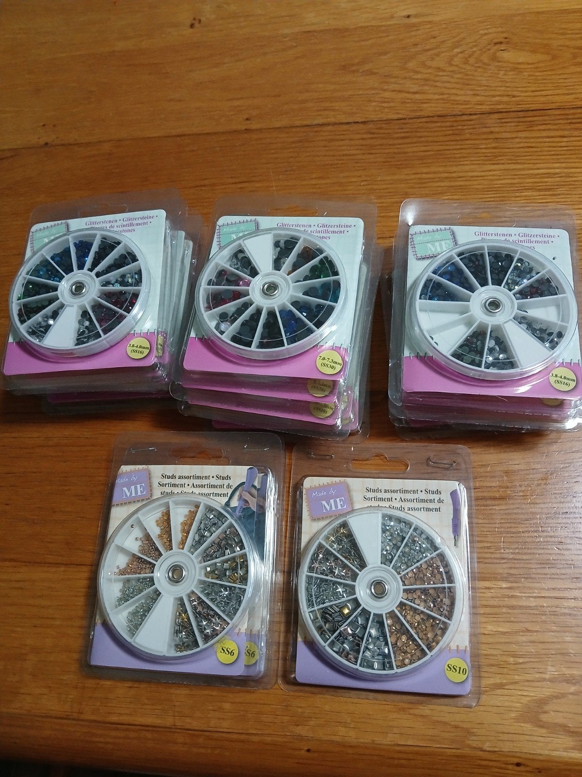17 pakken glitter steentjes, Ophalen of Verzenden, Nieuw