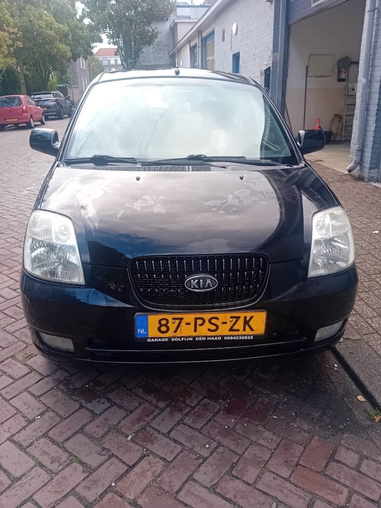 Kia Picanto 1.0 2004 Zwart, Voorwielaandrijving, 836 kg, 31 €/maand, 4 cilinders
