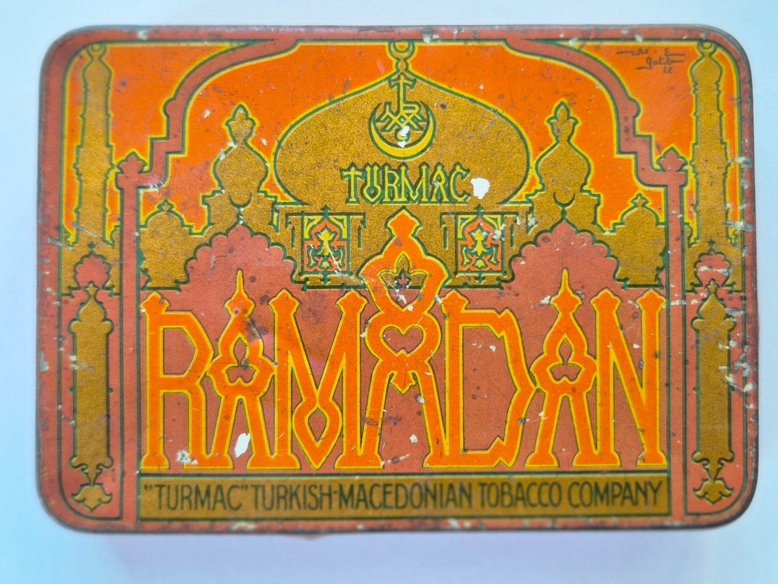 Turmac Ramadan Turkish Macedonië Cigarettes blik, Verzamelen, Ophalen of Verzenden, Gebruikt, Overige