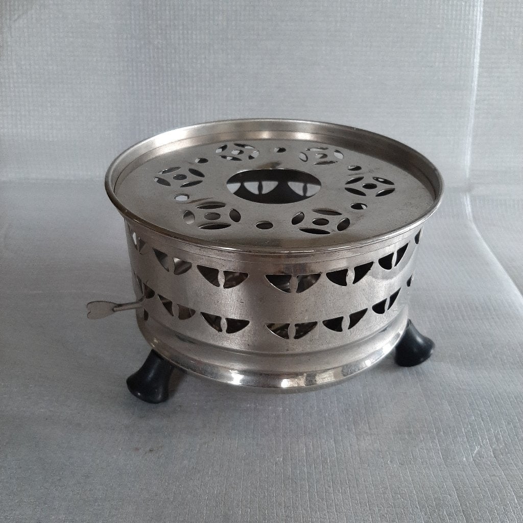 Antiek theelicht met brander op 3 pootjes Bredemeyer, Ophalen