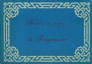W.J. Jordans: Kent u ze nog... de BERGENAREN -Bergen op Zoom, Ophalen of Verzenden, Gelezen