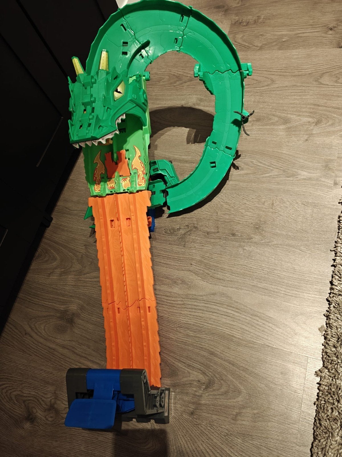 Hot Wheels Drakenbaan met Monster Trucks, Ophalen of Verzenden, Zo goed als nieuw