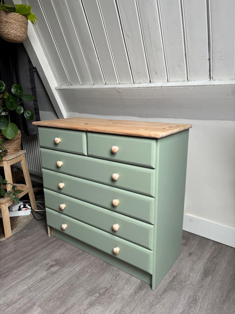 Houten ladekast, Zo goed als nieuw, 3 of 4 laden, Minder dan 100 cm, 25 tot 50 cm