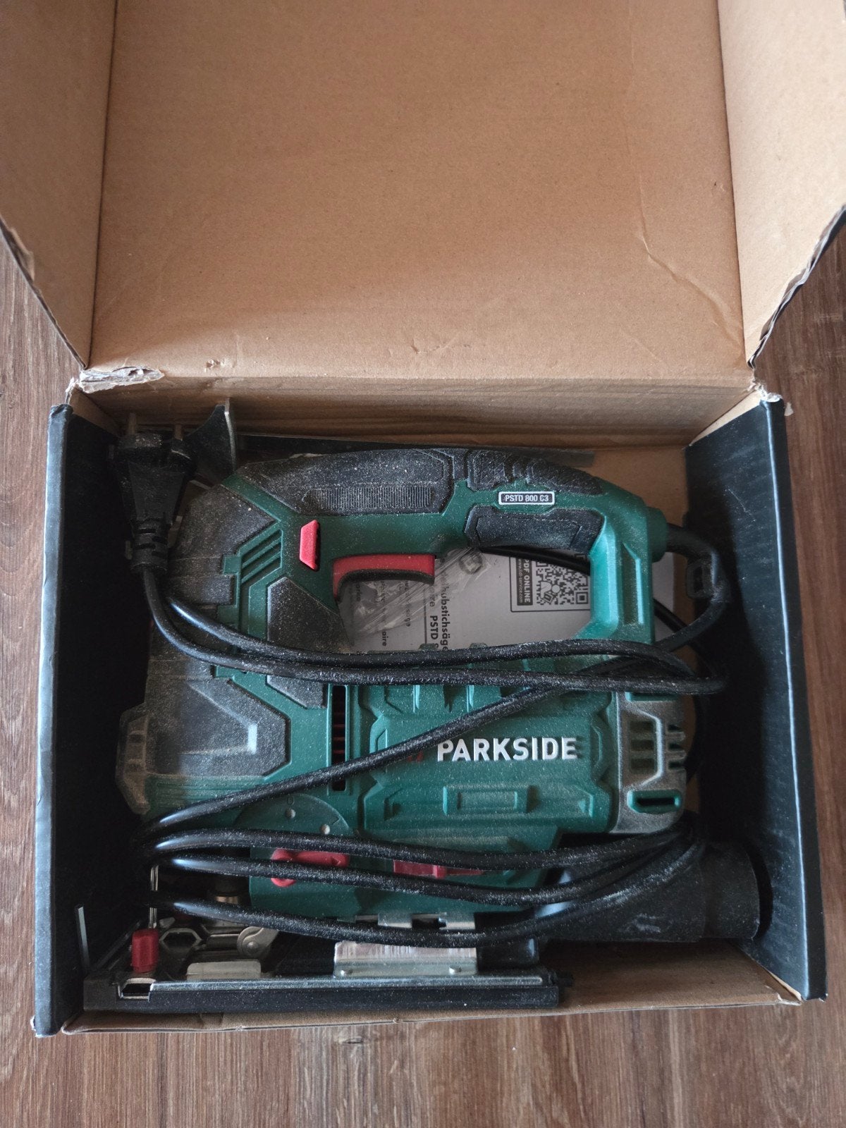 Parkside Decoupeerzaag PSTB 800 C3 - 800W, Gebruikt, 600 tot 1200 watt, Ophalen of Verzenden, Parkside