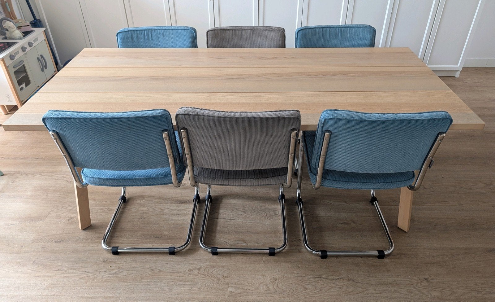 Eettafel 6 persoons, Huis en Inrichting, Tafels | Eettafels, Ophalen, Gebruikt, 200 cm of meer, 50 tot 100 cm