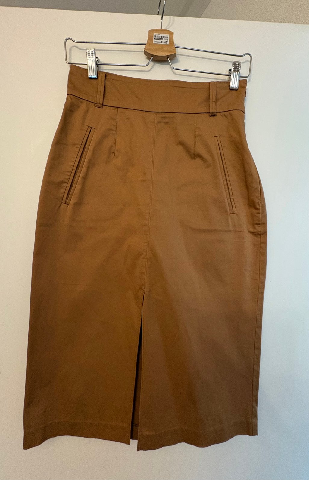 Twinset Actitude Bruine Potloodrok met Split, Bruin, Ophalen of Verzenden, Zo goed als nieuw, Maat 34 (XS) of kleiner