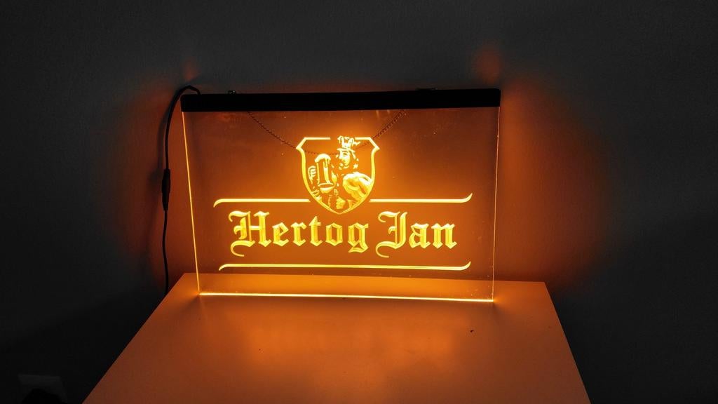 Hertog Jan LED-lamp 20x30 cm, Ophalen of Verzenden, Gebruikt