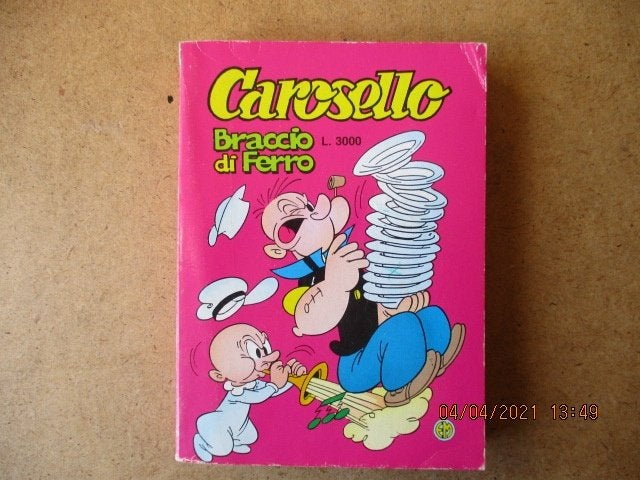 adv0711 popeye carosello pocket italiaans, Boeken, Stripboeken, Eén stripboek, Ophalen, Gelezen