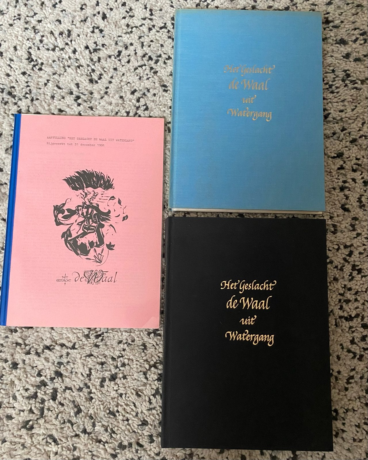 Het Geslacht de Waal uit Watergang + Aanvulling (2 boeken +, Boeken, Ophalen, Nieuw, Nederland