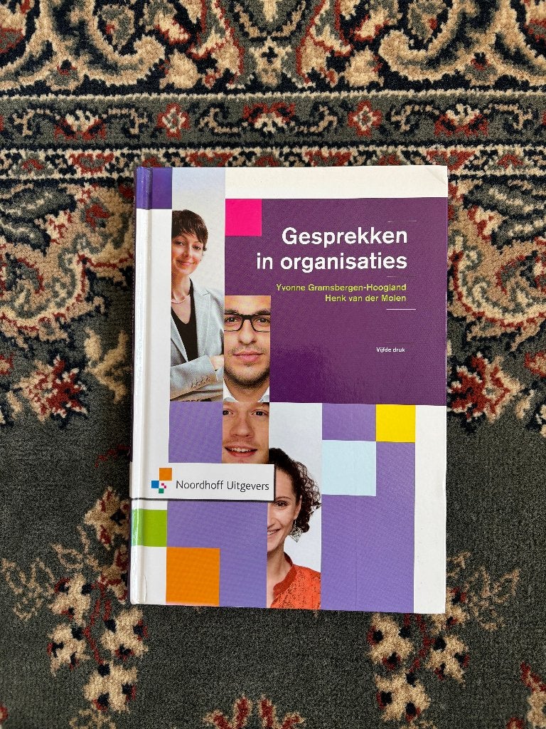 Gesprekken in organisaties - Noordhoff, Boeken, Studieboeken en Cursussen, Zo goed als nieuw, Noordhoff Uitgevers, Gamma, HBO