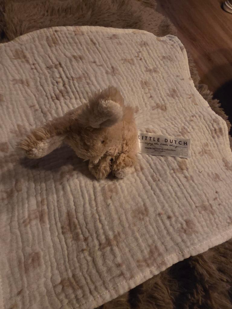 Knuffeldoekje mini bunny Little Dutch ZGAN, Ophalen of Verzenden, Zo goed als nieuw, Konijn