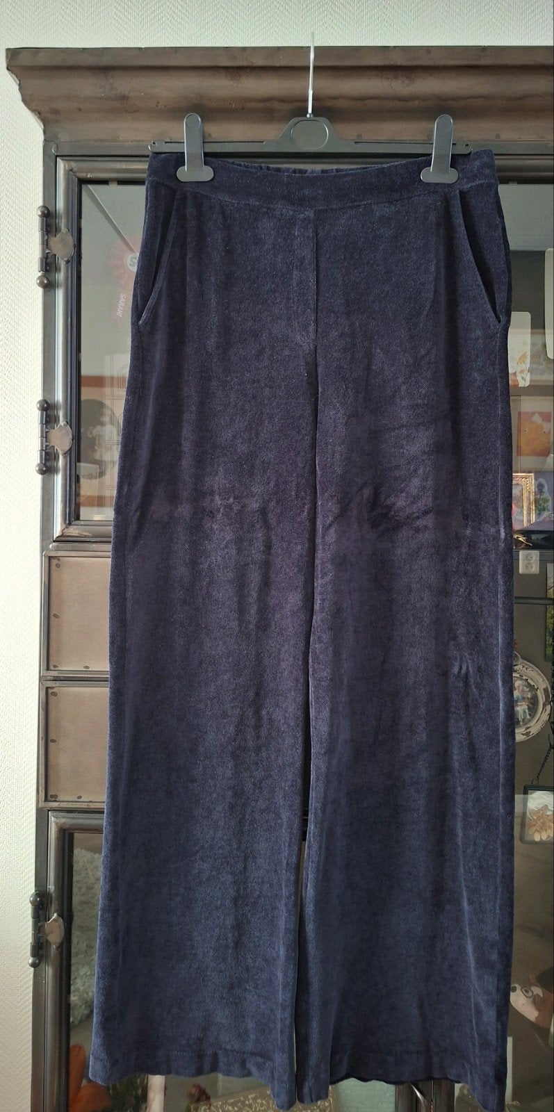 Majestic Filatures fluwelen (lounge) broek nachtblauw  mt 3, Blauw, Maat 42/44 (L), Ophalen of Verzenden, Zo goed als nieuw