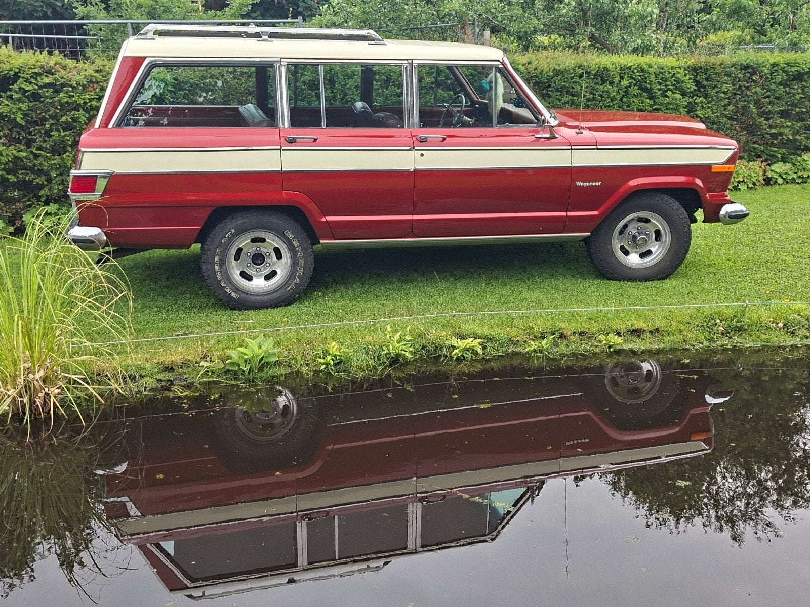 Gereviseerde Jeep Wagoneer 360 1972 4wd, Auto's, Leder en Stof, Overige kleuren, Vierwielaandrijving, SUV of Terreinwagen