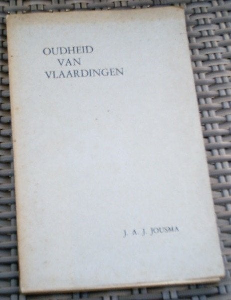 Oudheid van Vlaardingen. J.A.J. Jousma. 1947., Boeken, Geschiedenis | Stad en Regio, Ophalen of Verzenden, Zo goed als nieuw