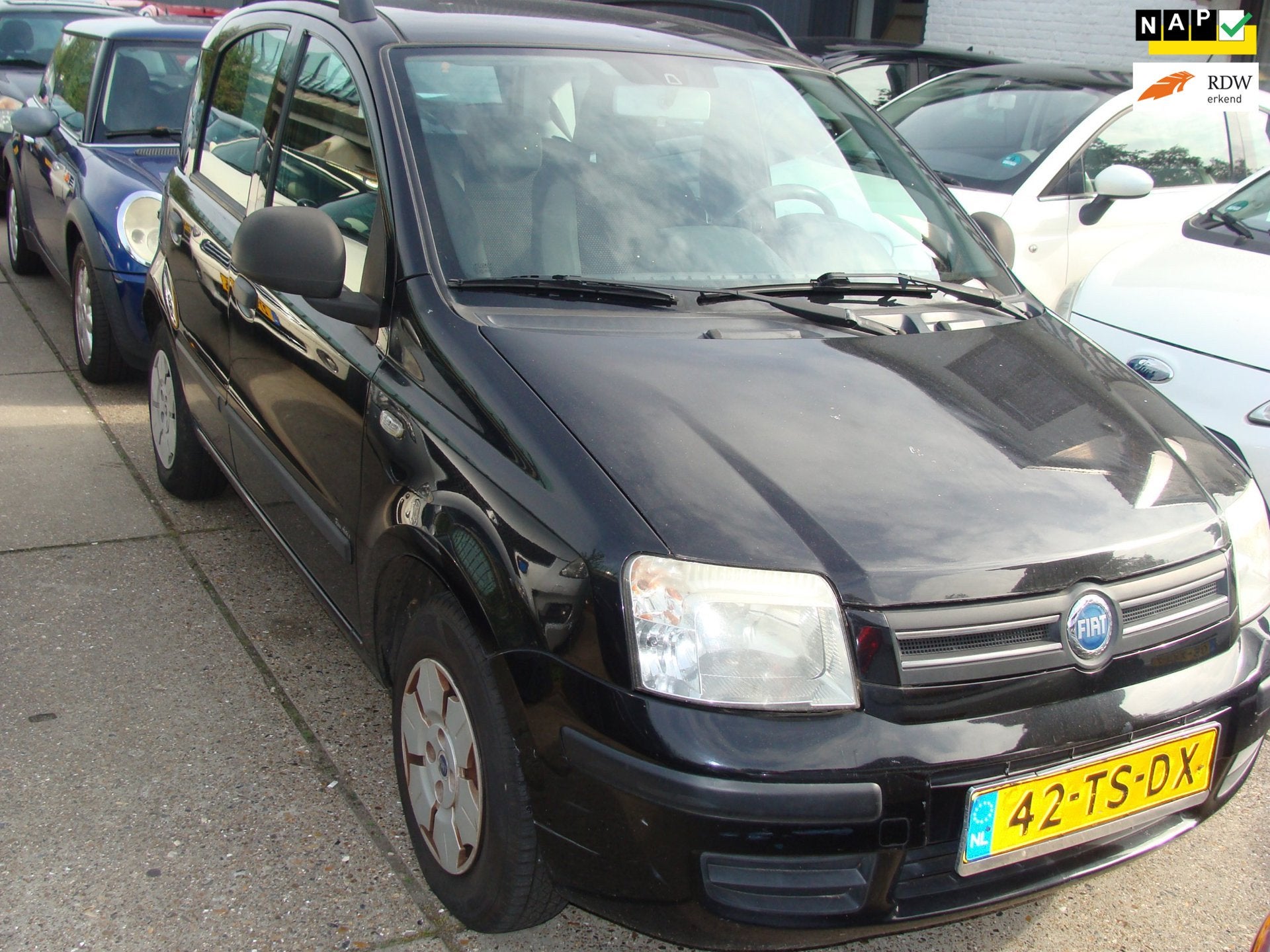 Fiat Panda 1.2 Edizione Cool st bekr airco elek pak nap apk, Auto's, Voorwielaandrijving, Gebruikt, Elektrische ramen, Zwart