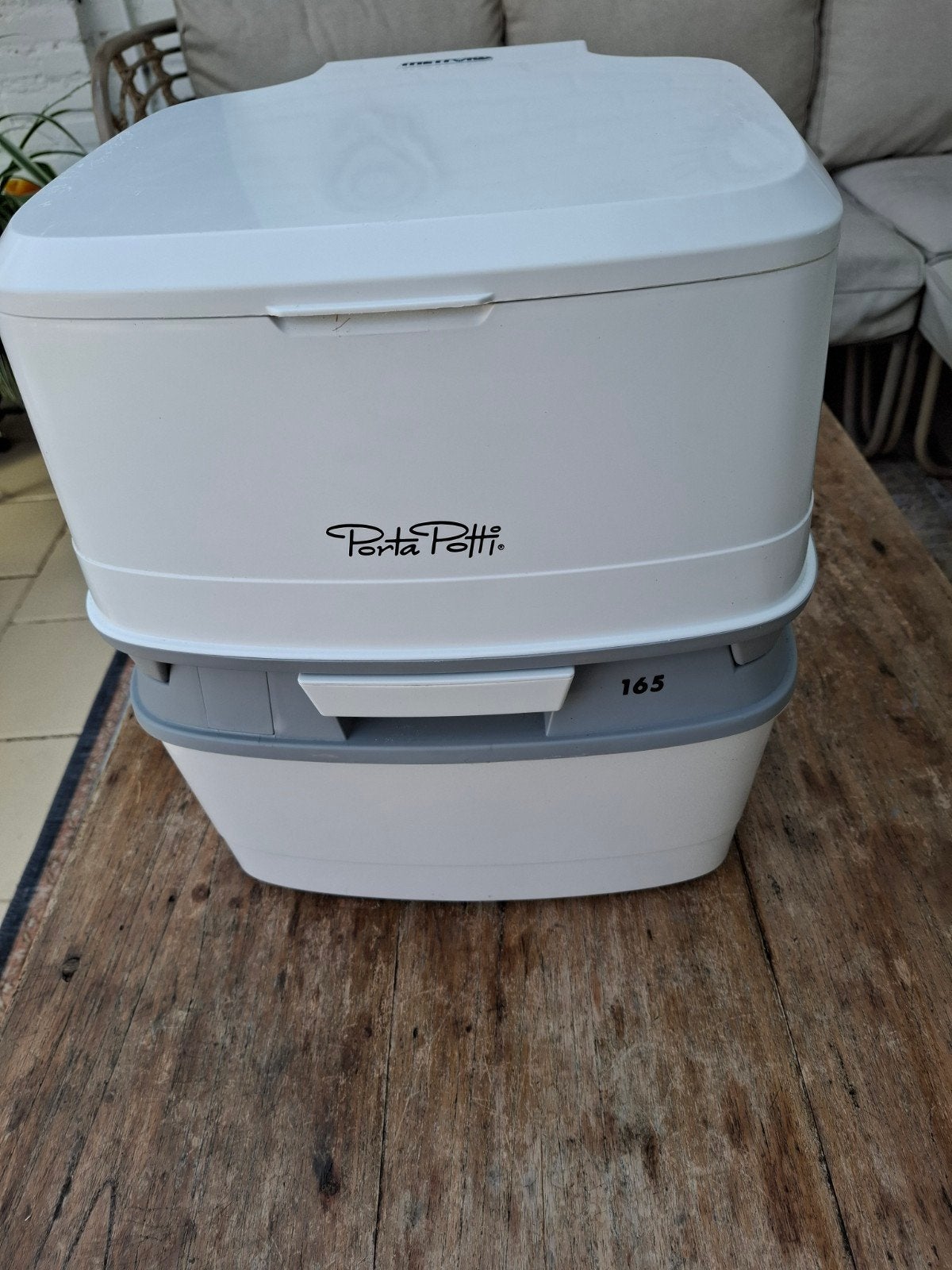 Porta Potti 165 chemisch toilet, Ophalen, Gebruikt