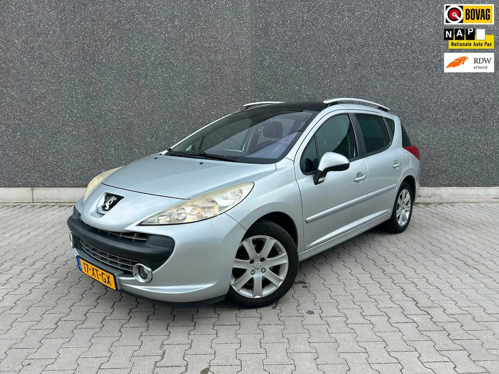 Peugeot 207 SW 1.6 VTi XS Première | TREKHAAK | PANORAMA |, Auto's, Peugeot, Gebruikt, 4 cilinders, Handgeschakeld, Grijs