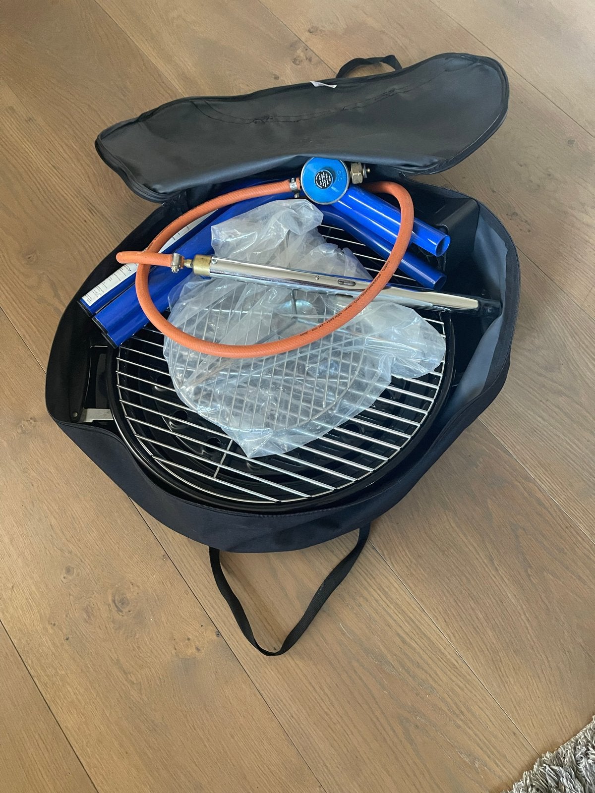 Skottelbraai met draagtas, Ophalen, Gebruikt
